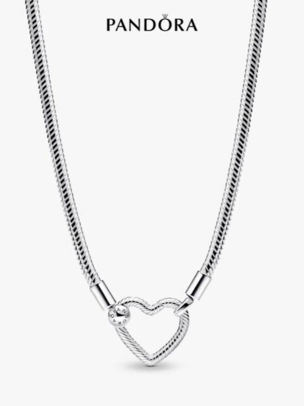 🌸✨🌸 Pandora Heart Closure Snake Chain Necklace